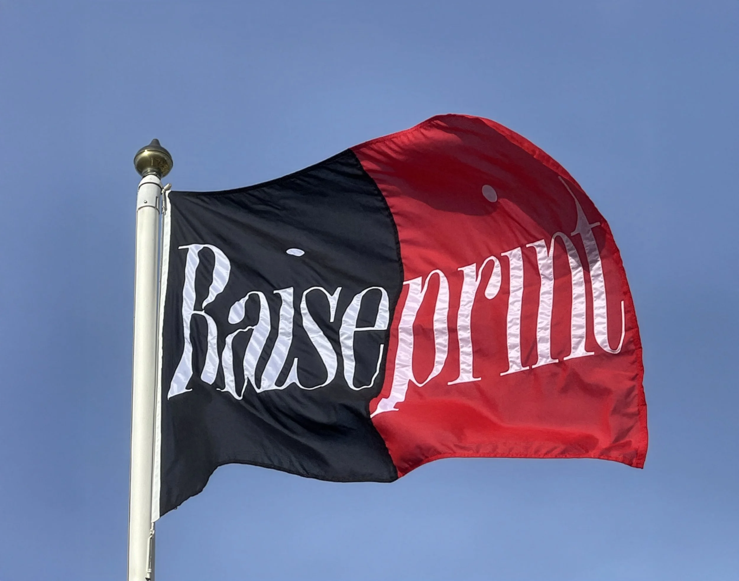 Raiseprint flag at Keighley